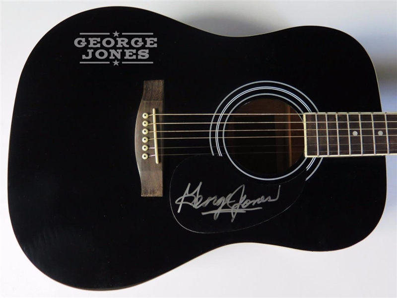 George Jones Signed Guitar (PSA/JSA Guaranteed)
