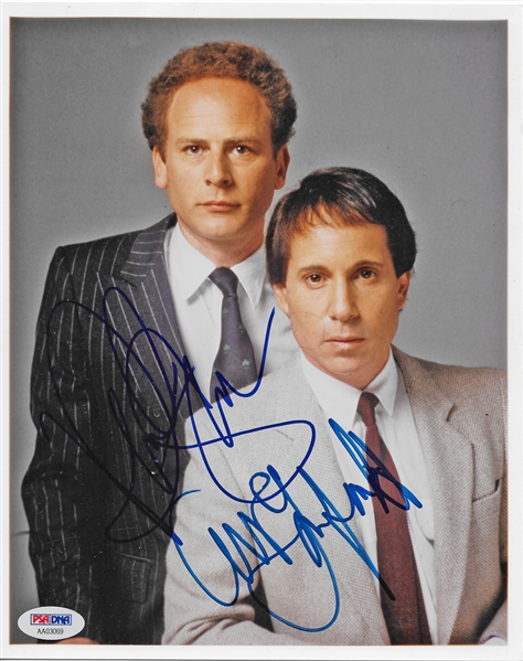 Simon & Garfunkel: Paul Simon & Art Garfunkel Rare Dual Signed 8" x 10" Color Photo (PSA/DNA)