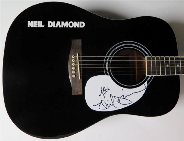 Neil Diamond Signed Acoustic Guitar (PSA/JSA Guaranteed)