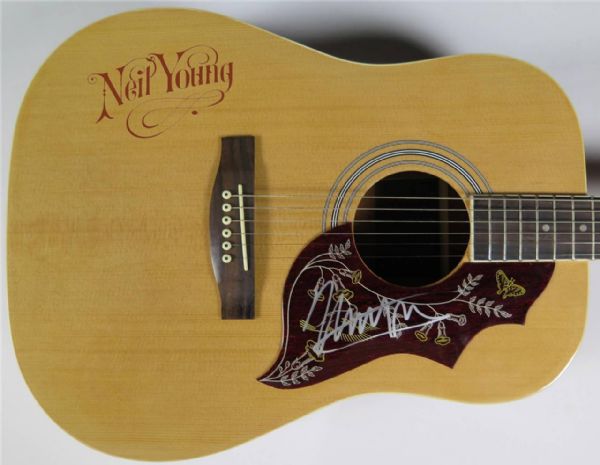 Neil Young Signed Guitar (PSA/JSA Guaranteed)