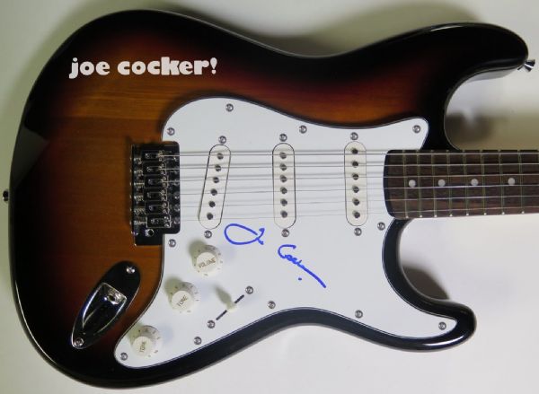 Joe Cocker Signed Guitar (PSA/JSA Guaranteed)