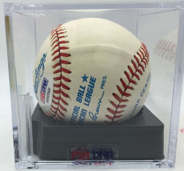 Lot Detail - Mickey Mantle Signed OAL Baseball PSA/DNA Graded Near-Mint ...