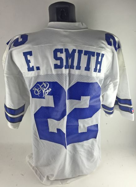Emmitt Smith Signed 75th Anniversary Dallas Cowboys Jersey (JSA)