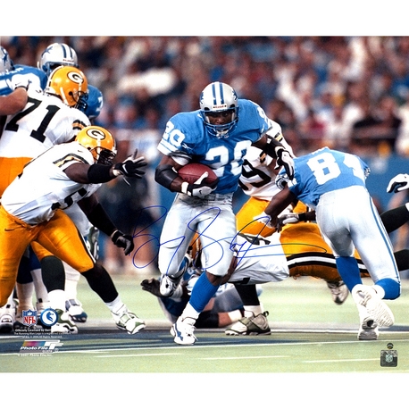 Barry Sanders Signed 16" x 20" Color Photograph (Steiner Sports)