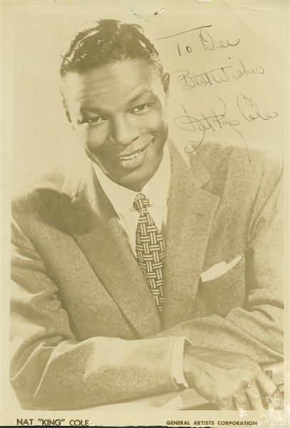 Nat King Cole Signed 3" x 5" Photograph (PSA/JSA Guaranteed)