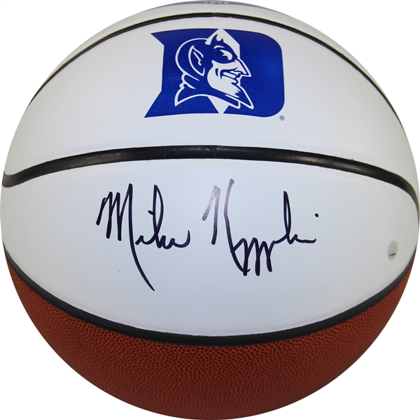 Lot Detail - Mike Krzyzewski Signed Duke University White Panel Full ...