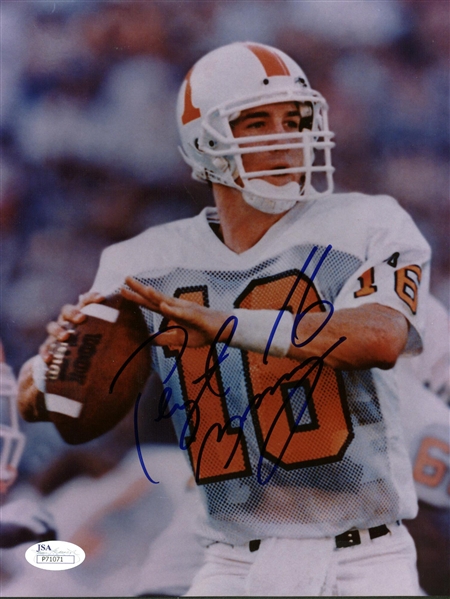 Peyton Manning Signed 8" x 10" Pre-Rookie Photograph (JSA)