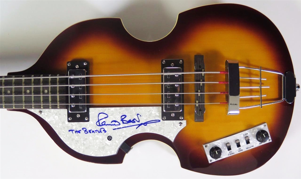 The Beatles: Pete Best Signed Beatle Bass Guitar (PSA/JSA Guaranteed)