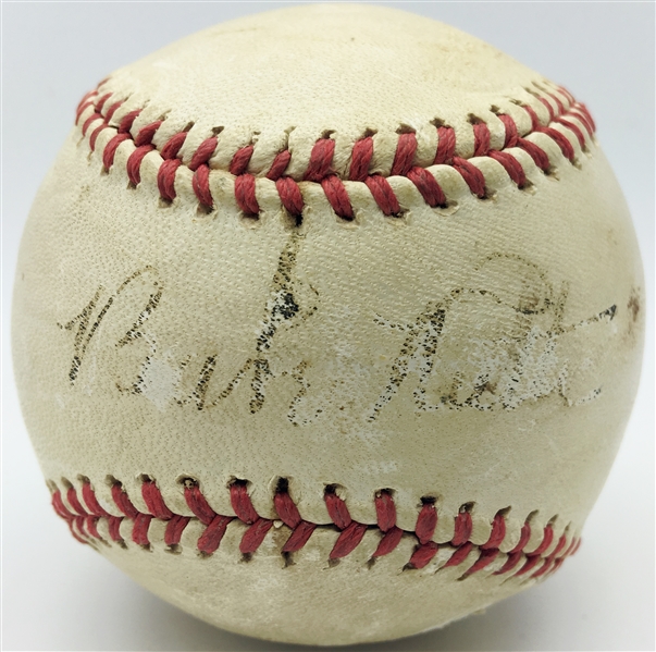 Babe Ruth Single Signed Official League Baseball (PSA/DNA)