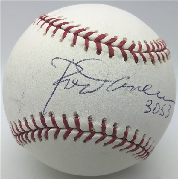 Rod Carew Signed OML Baseball w/ 3053 Hit Inscription (PSA/JSA Guranteed)