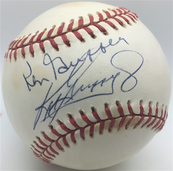 Ken Griffey Jr./Sr. Dual Signed OAL Baseball (PSA/JSA Guaranteed)