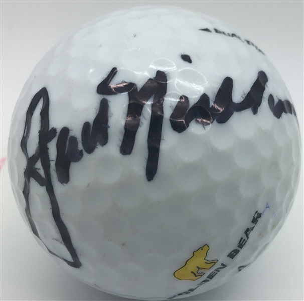 Jack Nicklaus Signed Golden Bear Golf Ball (PSA/JSA Guaranteed)