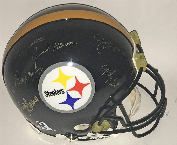 Steelers Greats Multi-Signed Full Size PROLINE Helmet w/ Bradshaw, Greene, Harris, Ham & Others! (PSA/JSA Guaranteed)