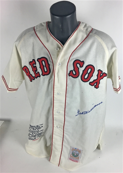 Ted Williams Signed Limited Edition Mitchell & Ness Boston Red Sox Jersey (PSA/JSA Guaranteed)