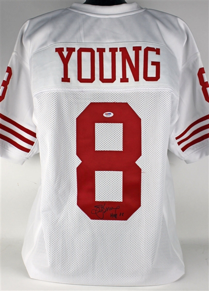 Steve Young Signed 49ers White Jersey (PSA/DNA)