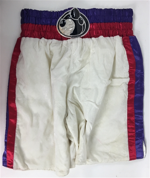Evander Holyfield Fight Worn 2007 Boxing Trunks for 42nd Victory! (Craig Hamilton)