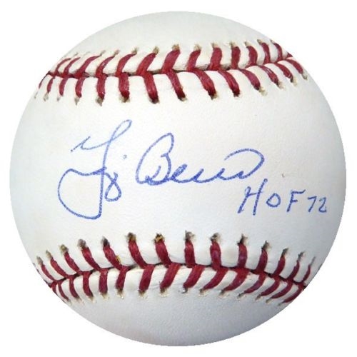 Yogi Berra Signed Near-Mint OML Baseball w/ HOF 72 Inscription (PSA/DNA)