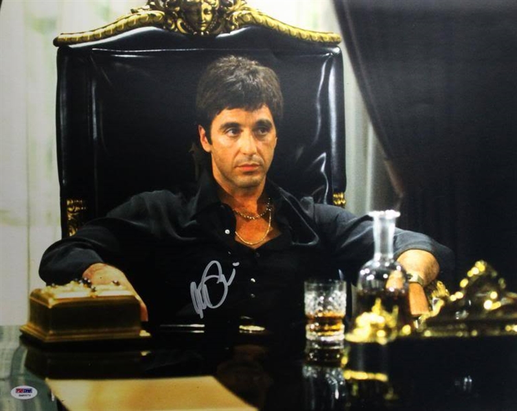Al Pacino Signed 16 x 20 Color Photo from Scarface (PSA/DNA ITP). 