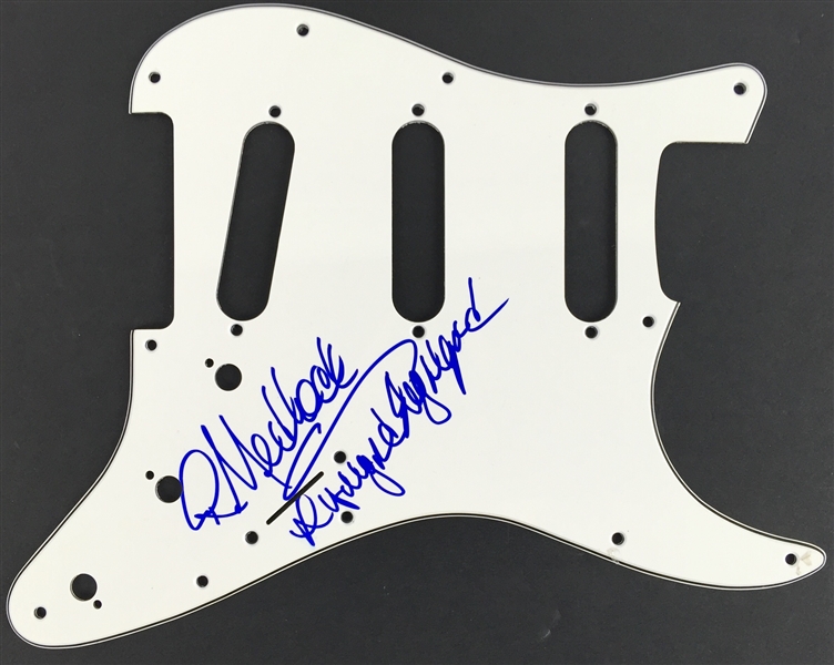 Lynyrd Skynyrd: Rickey Medlockle Lot with Signed Drumhead & Pickguard (PSA/JSA Guaranteed)