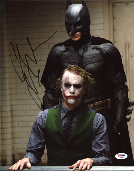 Christian Bale Signed 11" x 14" Photo from "The Dark Knight" (PSA/DNA)