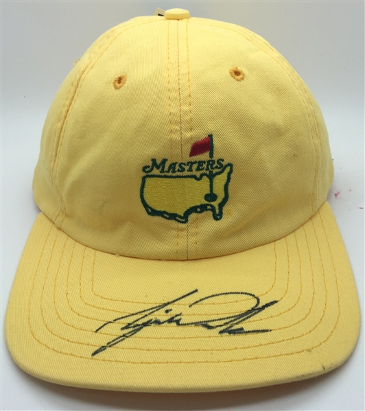 Tiger Woods Vintage Signed Masters Hat (JSA)