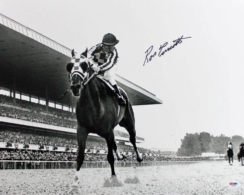 Secretariat: Ron Turcotte (Jockey) Signed 16" x 20" Photo (PSA/DNA)