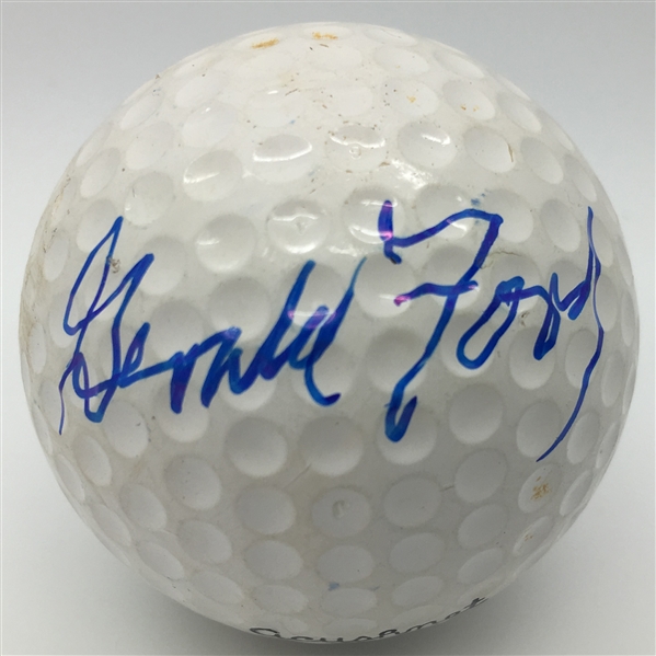 Gerald Ford Rare Signed Golf Ball (JSA)