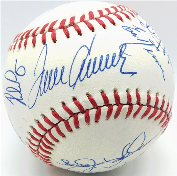 1969 Mets Team Signed ONL Near-Mint Baseball w/ Ryan, Seaver & Koosman! (PSA/DNA)