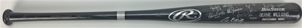 1998 NY Yankees Vintage Team-Signed Bernie Williams Baseball Bat w/ Rivera & Jeter! (JSA)