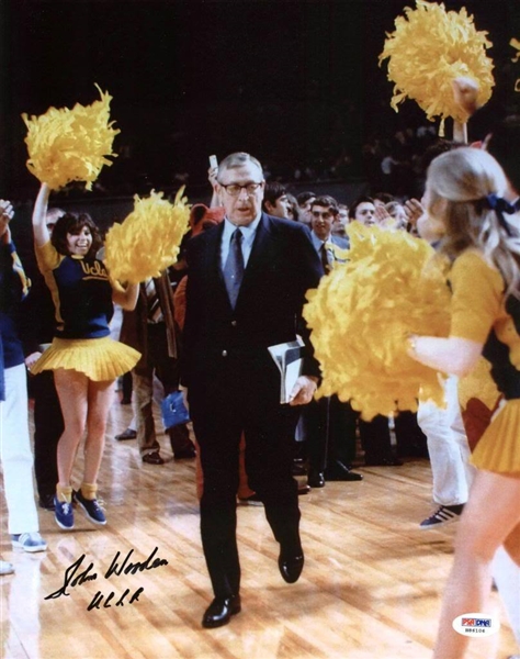 John Wooden Signed 8" x 10" Color Photo (PSA/DNA)