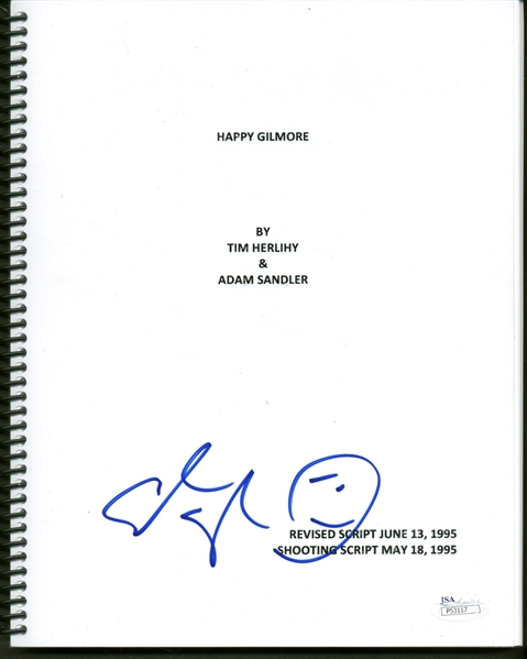 Adam Sandler Signed Original Full "Happy Gilmore" 8" x 11" Script (JSA)