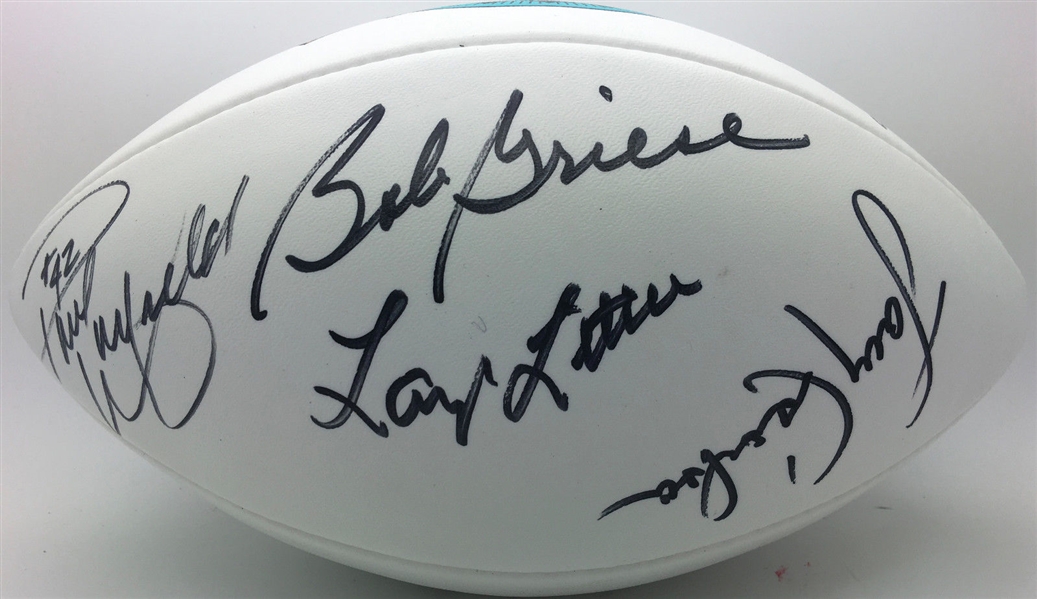 1972 Dolphins Multi-Signed Football w/ Gresie, Little, Czonka & Others (JSA)