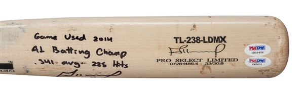 Jose Altuve Game Used & Signed 2014 Tucci Bat - PSA/DNA Graded GU 10!