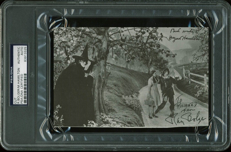 The Wizard of Oz: Ray Bolger & Margaret Hamilton Dual-Signed B&W Photo (PSA/DNA Encapsulated)