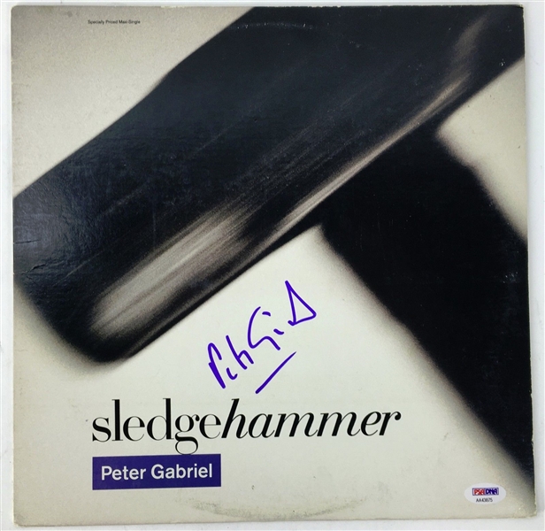 Peter Gabriel Signed Sledgehammer Album (PSA/DNA)