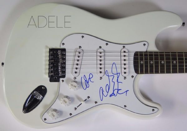 Adele Signed Guitar (PSA/JSA Guaranteed)