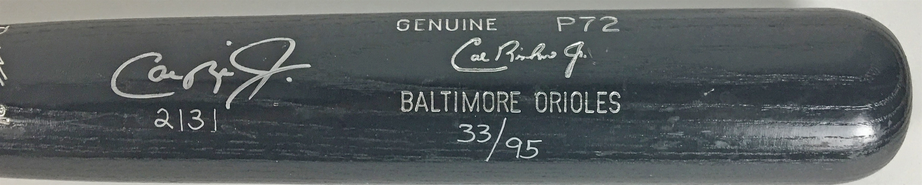 Cal Ripken Jr. Signed & Inscribed "2131" Personal Model P72 Baseball Bat (PSA/JSA Guaranteed)