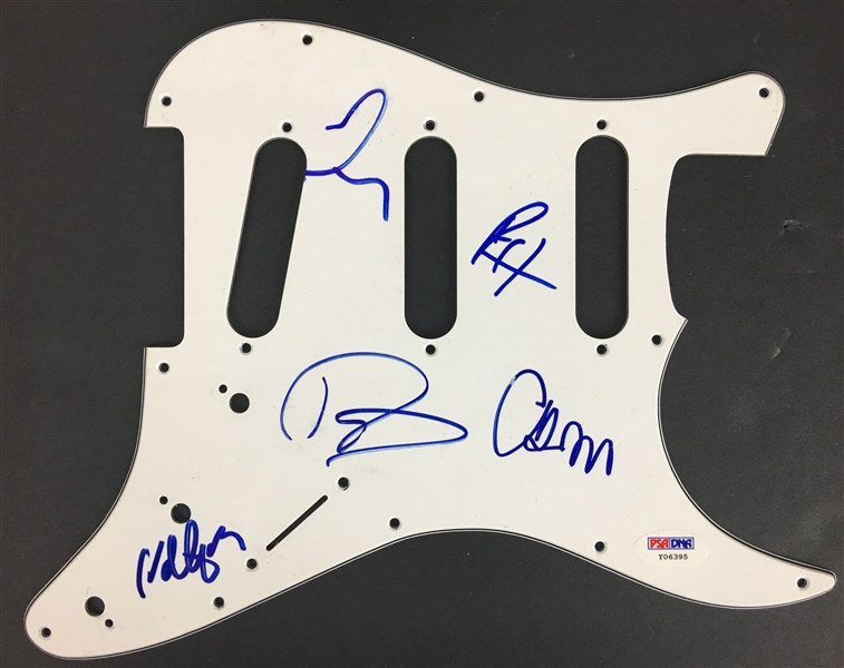 Foo Fighters Impressive Band Signed Stratocaster Style Pickguard w/5 Signatures! (PSA/DNA)