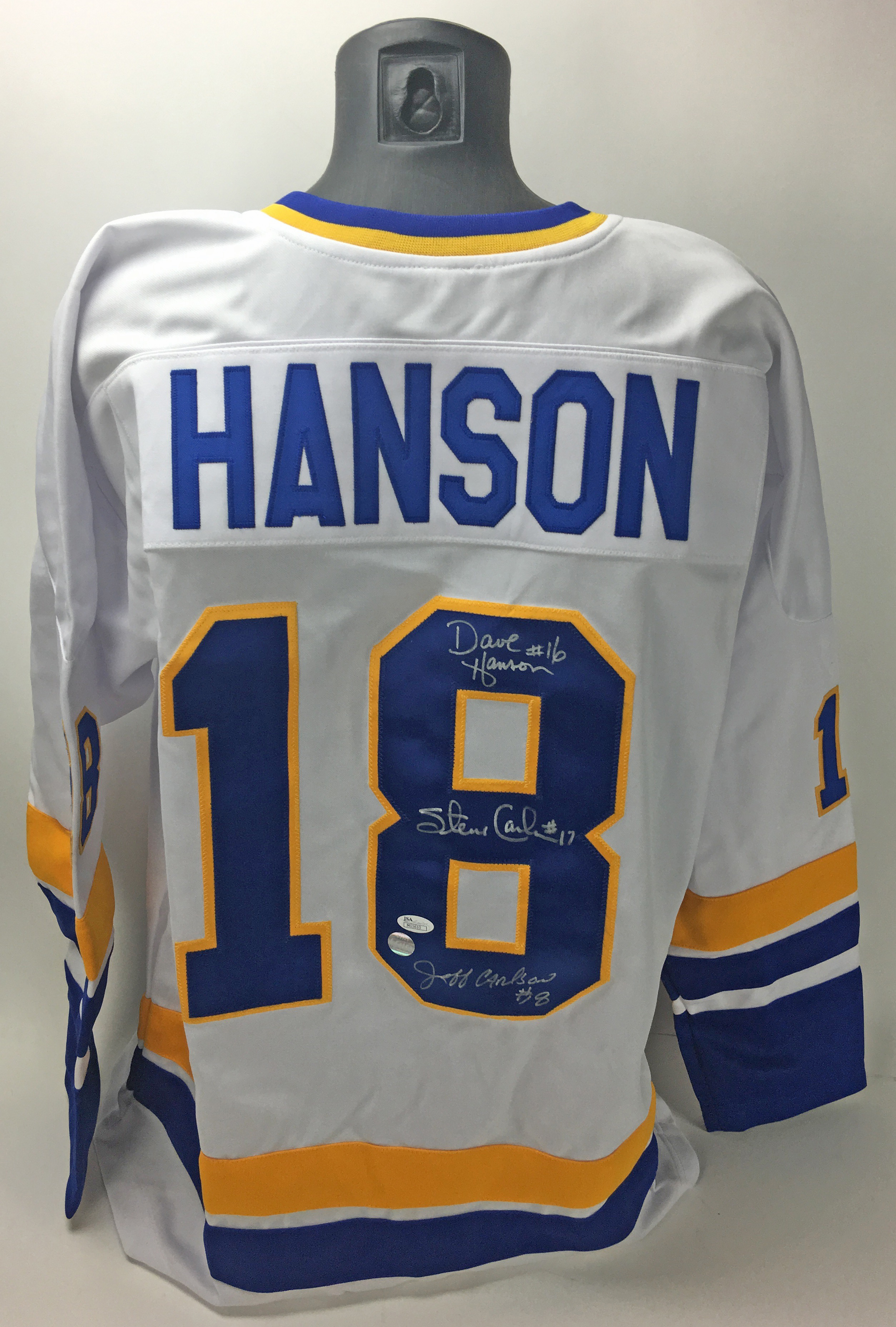 Slap Shot Chiefs Jersey Signed by the Hanson Brothers - CharityStars