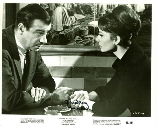 Audrey Hepburn Near-Mint Signed 8" x 10" B&W "Charade" Promotional Photo w/ Cary Grant (PSA/DNA)