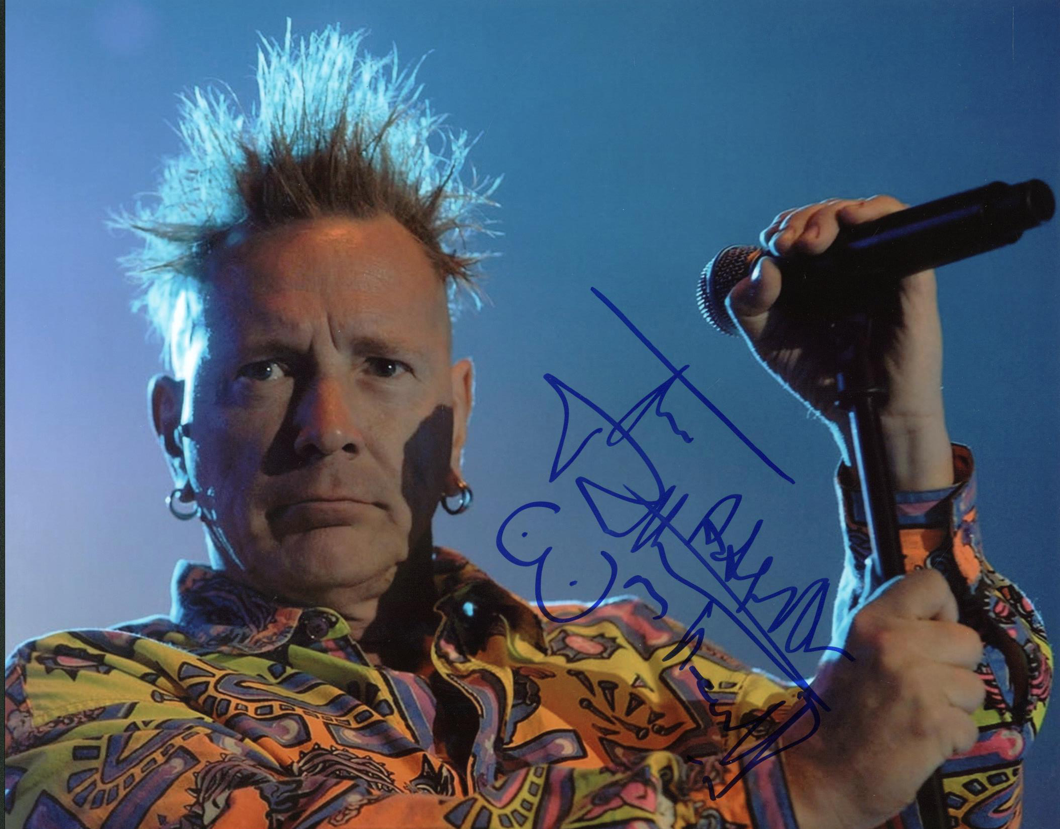 Lot Detail Sex Pistols Johnny Rotten Signed 11 X 14 Color Photograph Psa Jsa Guaranteed