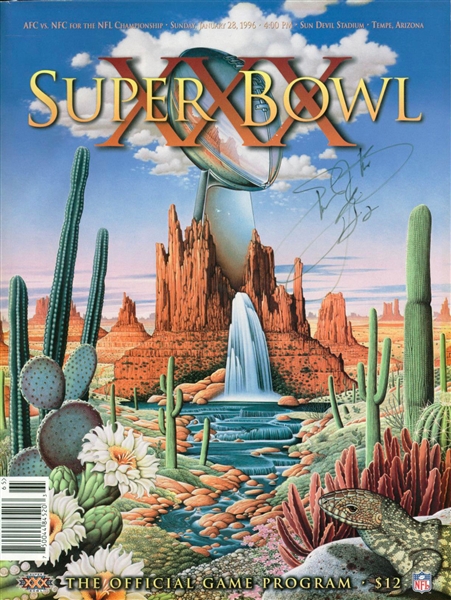 Emmitt Smith Signed Super Bowl XXX Original Program (JSA)