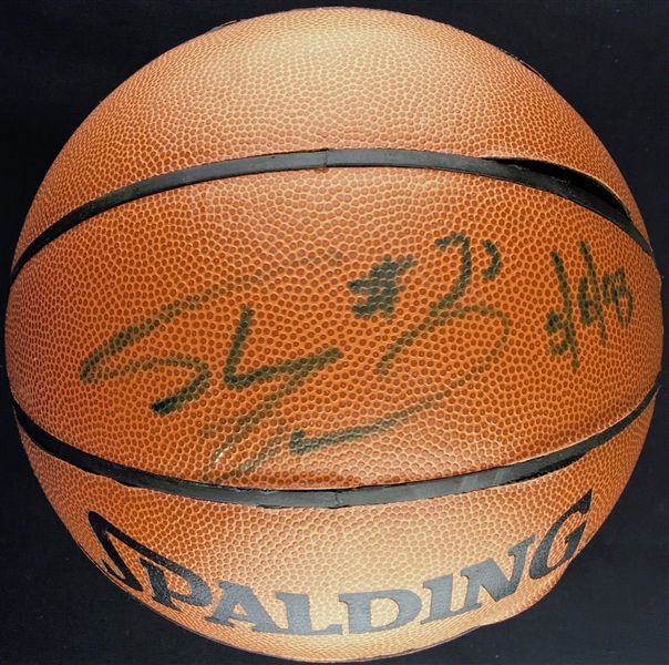 Shaquille ONeal Rookie of the Year-Era Signed NBA I/O Basketball (JSA)