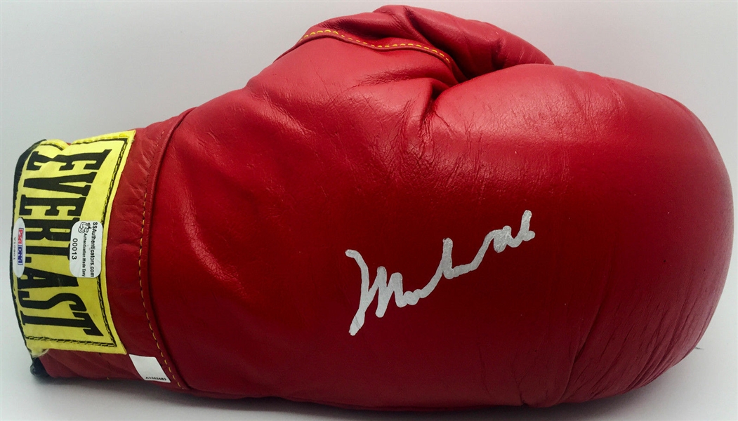 Muhammad Ali ULTRA-RARE Signed official Leather Boxing Glove PSA/DNA Graded GEM MINT 10!