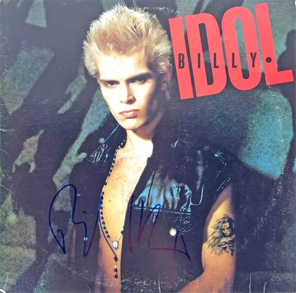 Billy Idol Signed Self-Titled Debut Album Cover (PSA/JSA Guaranteed)