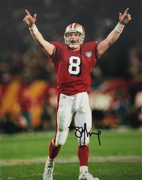 Steve Young In-Person Signed 11" x 14" Color Photo (PSA/JSA Guaranteed)