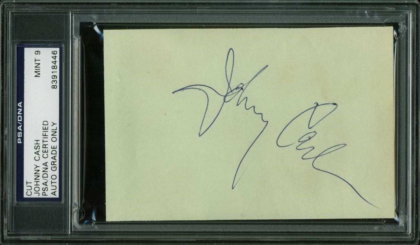 Lot Detail - Johnny Cash Vintage Signed 3