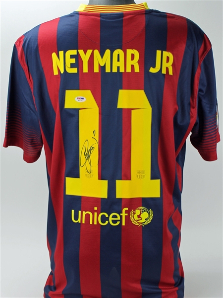 Neymar Signed Nike Barcelona Soccer Jersey (PSA/DNA)