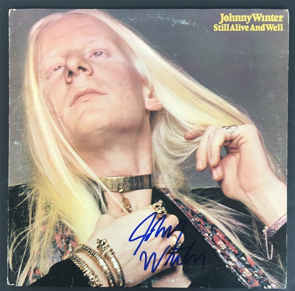 Johnny Winter Signed "Still Alive And Well" Album (PSA/JSA Guaranteed)