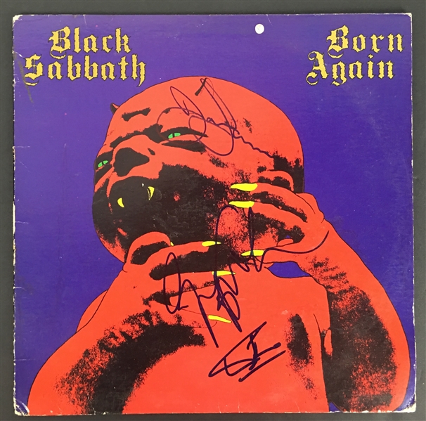 Black Sabbath Group Signed "Born Again" Album w/ 3 Signatures! (PSA/JSA Guaranteed)